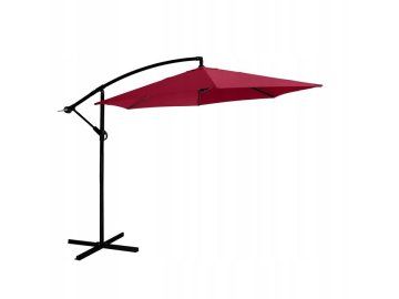 Slunečník Exclusive boční průměr 300 cm bordó