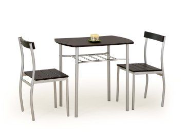 Halmar Jídelní sestava Lance stůl + 1 židle wenge