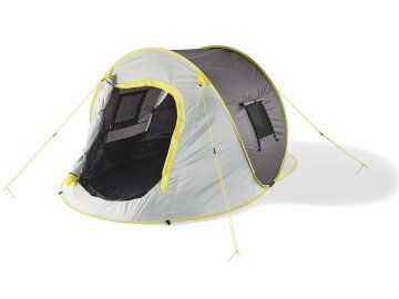 RockTrail Zatemněný pop up kempinkový stan pro 2 osoby 412195 šedý žlutý 3