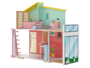 PlayTive Dřevěný domeček pro panenky Stella 375251 2
