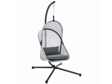 Jumi Zahradní závěsné relaxační křeslo YOBAYA 258839 antracitbílá