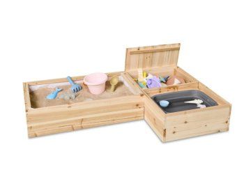 KidLand Pískoviště na balkon 150 x 45 cm přírodní