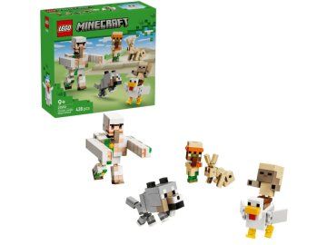 LEGO Minecraft 21592 Kuřecí žokej a útok v poušti