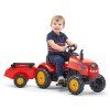 FALK Šlapací traktor 2046AB X Tractor s vlečkou a otevírací kapotou 2