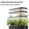 Květináč chytrá zahrádka N8werk Smart Garden 03083 36,3 x 16,5 x 47,5 cm černá