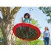 KidLand Závěsná houpačka houpací kruh 113 cm červený 1