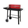 GardenMeister Zahradní pojízdný gril na dřevěné uhlí Basic Trolley BBQ WM044249 16 12