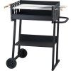 GardenMeister Zahradní pojízdný gril na dřevěné uhlí Party Trolley BBQ WM044249 10