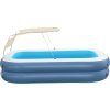 Bestway Rodinný nafukovací bazén se stíněním 54449 254 x 178 x 140 cm
