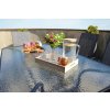 GardenLine Kovový zahradní stůl se skleněnou deskou 150 x 90 x 70 cm NEO 2286 2