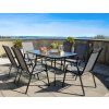 GardenLine Kovový zahradní stůl se skleněnou deskou 150 x 90 x 70 cm NEO 2286 3