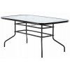 GardenLine Kovový zahradní stůl se skleněnou deskou 150 x 90 x 70 cm NEO 2286 1