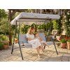 GardenLine Zahradní houpačka s držáky na nápoje KRES 5422 šedá 9