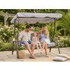 GardenLine Zahradní houpačka s držáky na nápoje KRES 5422 šedá 10