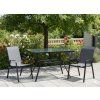 GardenLine Kovový zahradní stůl se skleněnou deskou 110 x 60 x 70 cm NEO 9949 1