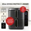 GourmetMaxx Vertikální horkovzdušná fritéza s dvojitou komorou a bočním displejem FryUp 10 l 15305 (7)