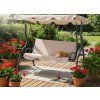 GardenLine Zahradní houpačka s držáky na nápoje KRES 0735 béžová 9